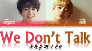 BTS (Jungkook & Jimin ) - We Don't Talk Anymore [ Eng/Albanian Lyrics ]