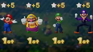 Mario Party 10 - Mario vs Wario vs Luigi vs Waluigi - Haunted Trail