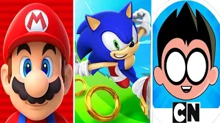 Super Mario Run vs Sonic Dash vs Teen Titans Go