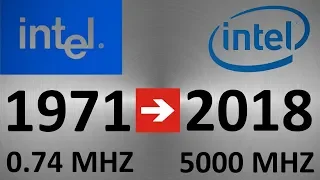 Evolution Of Intel Processors 1971 - 2018