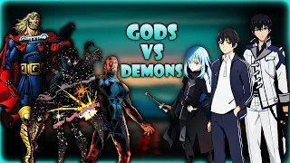 Anime Demon Lords VS Marvel Gods | Battle Between Gods And Demons | In Hindi
