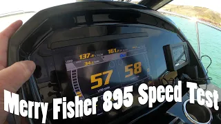 The Jeanneau Merry Fisher 895 - Speed Test and Fuel Usage