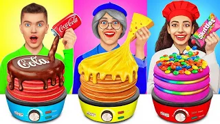 Desafío de Cocina Yo Contra La Abuela | Trucos y Recetas de Decoración de Pasteles por RATATA