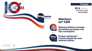 01) Jorge Elarrat (Brasil): Reforma Íntima ao longo da história presente nas três revelações