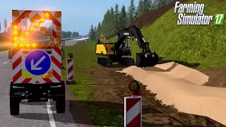 Farming Simulator 17 - Dynamischer Sandboden auf unserer Autobahnbaustelle!