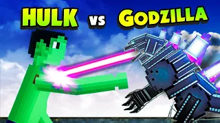 Godzilla DESTROYS HULK With The SUPER LASER - People Playground