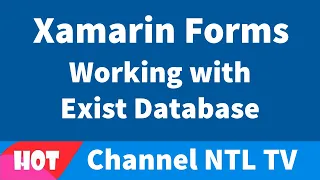 Xamarin Forms Working with Exist Database