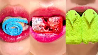 asmr FIG ICE RAINBOW JELLY MARSHMALLOW CANDY eating sounds MUKBANG 먹방