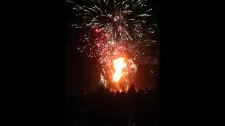 The man burns... Burning Man 2014