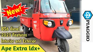 Piaggio Ape Xtra Ldx Plus 2023💥 Best Loading Cargo💥 price mileage specifications Hindi Review !!