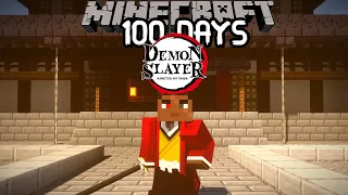 I Survived 100 Days in the DEMON SLAYER Minecraft Mod