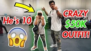 10 YEAR OLD WEARS $50,000 CRAZY OUTFIT! (Rolex,Gucci,Supreme etc.)