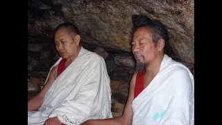 H.H. Drikung Kyabgon Rinpoche, Garchen Rinpoche, Druwang Rinpoche, and Nubpa Rinpoche @ Lapchi 2003