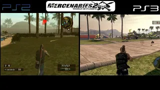 Mercenaries 2: World in Flames PS2 vs PS3 - Side by Side Comparison