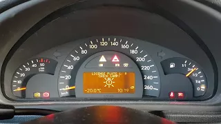 Mercedes-Benz c200 cdi w203 cold start -20°C