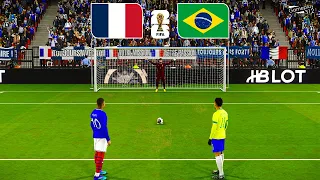 FRANCE vs BRAZIL | Penalty Shootout | FIFA WORLD CUP 2026 | PES Gameplay