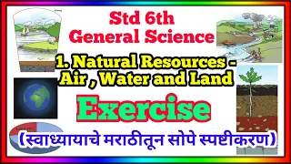 natural resources air water and land exercise | class 6 science chapter 1 question answer