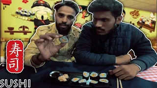 Villagers Try Sushi For First Time ! Tribal People Try Sushi For The First Time