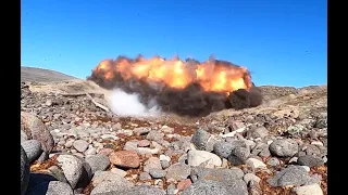 U.S. Marine Corps Bailey Bridge Demolition During STRATMOBEX II on San Clemente Island, California