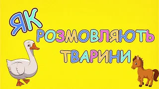 ЯК РОЗМОВЛЯЮТЬ ТВАРИНИ! Розвивайка для дітей українською мовою