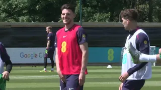 ENGLAND TRAINING AHEAD OF BOSNIA