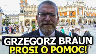 GRZEGORZ BRAUN Z MOCNĄ PROŚBĄ DO WYBORCÓW! "SZCZĘŚĆ BOŻE, PROSZĘ O POMOC!"