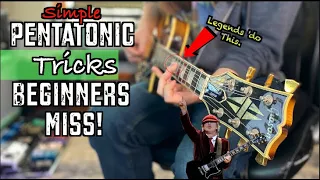 Simple Pentatonic Tricks For Beginners. (The Legends Do These)