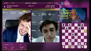 World Champion Carlsen Laughed and then got checkmated by Dubov! | Opera Euro Rapid 2021