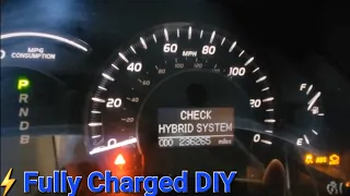 Toyota Camry Hybrid Battery Diagnosis