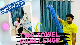 TOWEL CHALLENGE#we did it#IMPOSSIBLE STUPID towel challenge