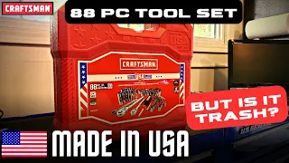 How Bad is the Made in USA Craftsman 88 Piece Tool Set? - Review