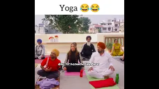 Yoga-Diljit Dosanjh❤ funny movie clip#diljitdosanjh #funny