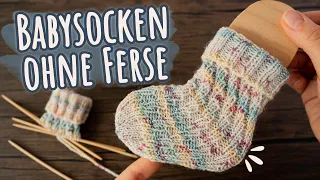 Easy Tube Socks Knitting Pattern - Baby Socks for Beginners