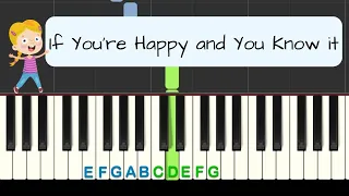 If You're Happy and You Know It: easy piano tutorial with free sheet music