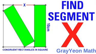 Find length of segment X #mathpuzzles #geometryskills #importantgeometryskillsexplained