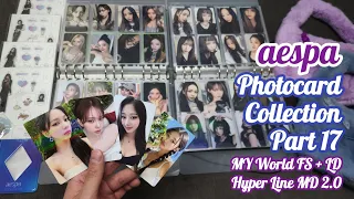 [Photocard] AESPA - Photocard Collection (Part 17) MY World Fansign Luckydraw PCs + Hyper Line MD 2