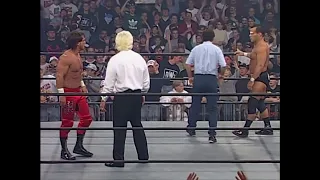 Chris Benoit gets jumped by Dungeon of Doom after Match. Ric Flair & Dean Malenko make save! (WCW)