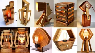 Easy Wooden Table Lamp Ideas / Lamp base Projects for beginner