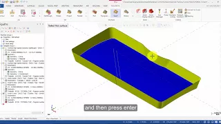 Mastercam 2018 Multiaxis Essentials Tutorial 7 - Swarf Defined from Surfaces (Captioned)