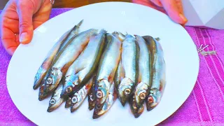 NO DIRTY DISHES! NO SPLASHING OF FAT from the pan! GENIUS capelin recipe! Simple fish recipe