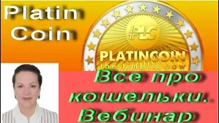 # Platincoin  Все про кошельки  Вебинар Платинкоин