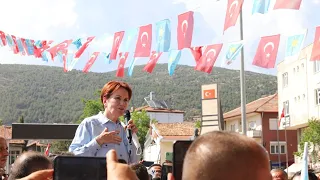 Meral Akşener Burdur'dan namus sözü verdi: Hepinizin Cumhurbaşkanı olacağına söz veriyorum