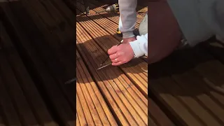 How to remove puddles from the decking