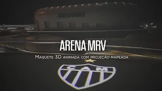 ZW Design | Arena MRV - Maquete animada com projeção mapeada