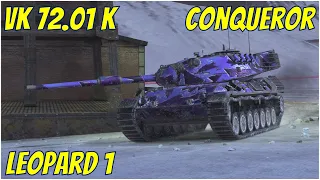 Leopard 1, VK 72.01 k & Conqueror ● WoT Blitz