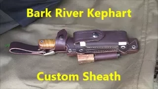 Bushcraft Knife - Bark River Kephart and Custom Leather Sheath