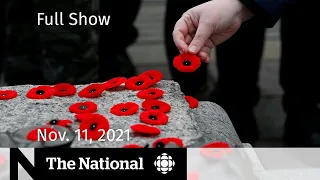 CBC News: The National | Remembrance Day, COVID-19 in Ontario, At Issue