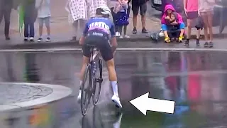 Insane Crash Save in Wet Treacherous Conditions | Tour de France Femmes avec Zwift 2023 Stage 2