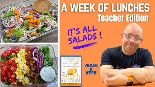 ALL NEW !!  WHAT I EAT IN A WEEK FOR LUNCH - TEACHER EDITION - IT'S ALL SALADS!!  5 FUN SALAD IDEAS