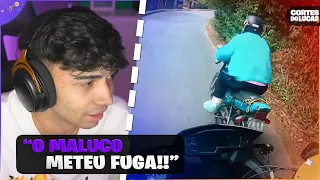 LUCAS REAGINDO a ENQUADROS DE MOTO (DERAM FUGA) - LUCAS ZIEMLICH